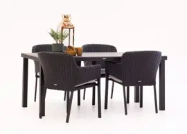 Hartman diningset comino floating cairo carbon black - afbeelding 1