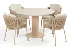 Hartman diningset girona 120 sevilla cappuccino - afbeelding 1