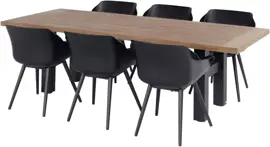 Hartman diningset sophie yasmani natural studio carbon black - afbeelding 1