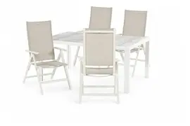 Hartman diningset tanger 168 aruba verstelbaar royal white - afbeelding 1