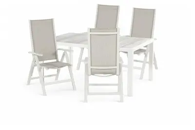 Hartman diningset tanger 168 troy royal white - afbeelding 1