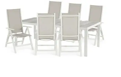 Hartman diningset tanger 228 troy royal white - afbeelding 1
