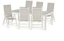 Hartman diningset tanger 228 troy royal white - afbeelding 1
