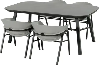 Hartman diningset tubb ceramic concrete grey - afbeelding 1
