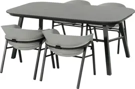 Hartman diningset tubb ceramic concrete grey - afbeelding 1