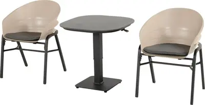 Hartman diningset tubb ceramic soft taupe - afbeelding 1
