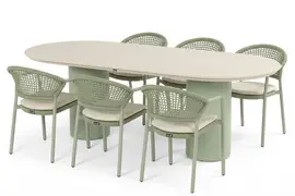 Hartman diningset valencia 220 taragona soft green - afbeelding 1