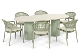 Hartman diningset valencia 220 taragona soft green - afbeelding 2