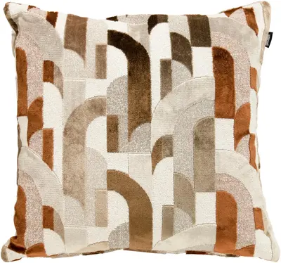 Hartman kussen raya 50x50cm taupe - afbeelding 1