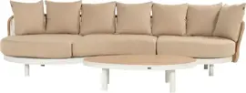 Hartman lounge tuintafel bjorn 110x78x28cm royal white - afbeelding 5