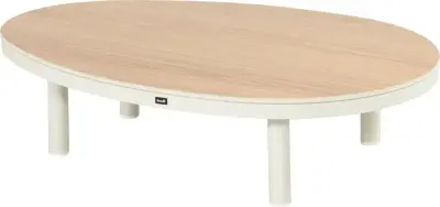 Hartman lounge tuintafel bjorn 110x78x28cm royal white - afbeelding 1