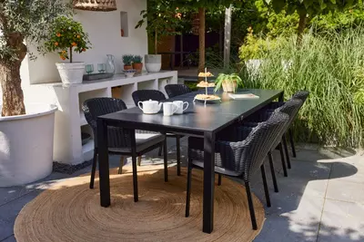 Hartman stapelbare dining tuinstoel cairo black - afbeelding 7