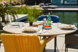 Hartman stapelbare dining tuinstoel cairo blue - afbeelding 2
