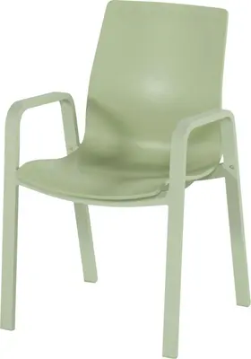 Hartman stapelbare dining tuinstoel flow soft green - afbeelding 1