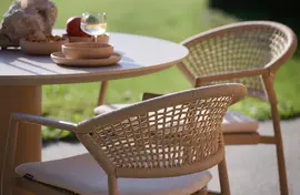 Hartman stapelbare dining tuinstoel taragona cappuccino - afbeelding 5