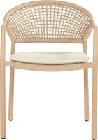 Hartman stapelbare dining tuinstoel taragona cappuccino - afbeelding 2