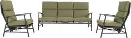 Hartman stoel-bank loungeset flora 3-zits charcoal - afbeelding 2