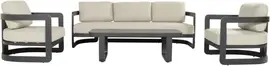 Hartman stoel-bank loungeset milano charcoal - afbeelding 2