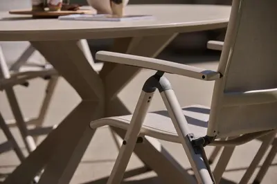 Hartman verstelbare dining tuinstoel alice sand - afbeelding 7