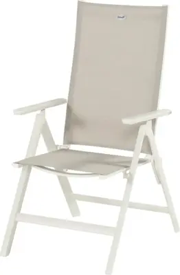 Hartman verstelbare dining tuinstoel aruba royal white - afbeelding 1
