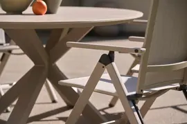 Hartman verstelbare dining tuinstoel aruba sand - afbeelding 6