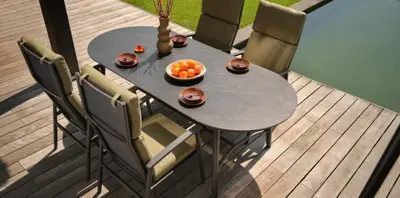 Hartman verstelbare dining tuinstoel flora charcoal - afbeelding 19