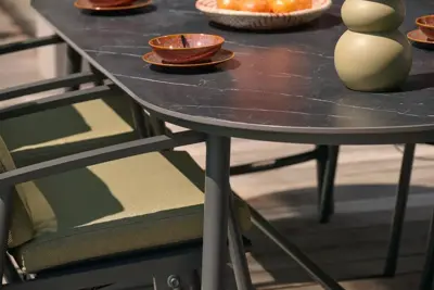 Hartman verstelbare dining tuinstoel flora charcoal - afbeelding 13