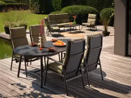 Hartman verstelbare dining tuinstoel flora charcoal - afbeelding 10