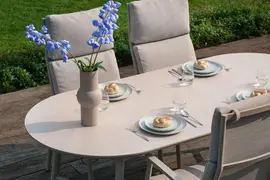 Hartman verstelbare dining tuinstoel flora sand - afbeelding 6