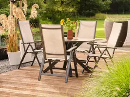 Hartman verstelbare dining tuinstoel troy antraciet, sand - afbeelding 2