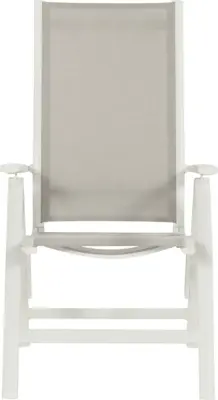 Hartman verstelbare dining tuinstoel troy royal white - afbeelding 2