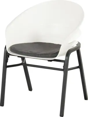 Hartman verstelbare dining tuinstoel tubb royal white - afbeelding 1