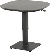 Hartman verstelbare dining tuintafel tubb ceramic 70x70x75cm black - afbeelding 1