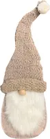HBX natural living kerstfiguur vilt gnome teddy hat 24x8x60cm licht bruin kopen?