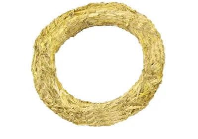 HBX natural living krans stro 40cm naturel