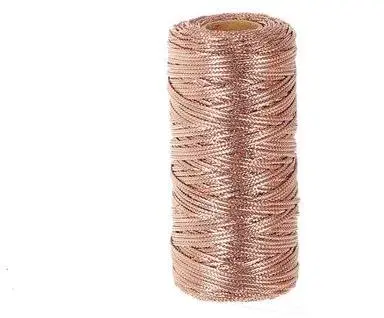 HBX natural living touw 100 meter roze goud