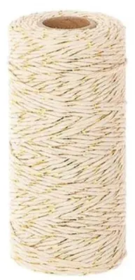 HBX natural living touw 100 meter wit, goud