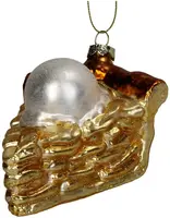 HD Collection glazen kerst ornament appeltaart 11cm bruin kopen?