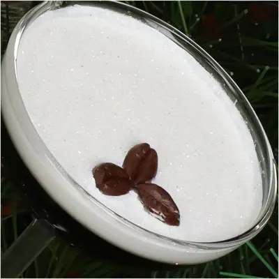 HD Collection glazen kerst ornament cocktail martini espresso 9cm bruin - afbeelding 3