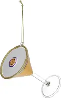 HD Collection glazen kerst ornament cocktail pornstar martini 11cm geel - afbeelding 2