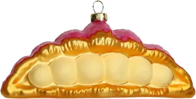 HD Collection glazen kerst ornament crompouce 6.5cm roze