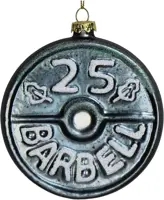 HD Collection glazen kerst ornament halter 9cm grijs kopen?