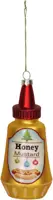 HD Collection glazen kerst ornament honingmosterd saus 13.5cm geel - afbeelding 1