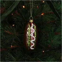 HD Collection glazen kerst ornament hotdog 10cm multi  - afbeelding 4