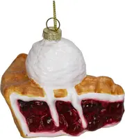 HD Collection glazen kerst ornament kersentaart 8cm multi kopen?