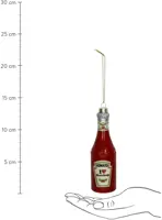 HD Collection glazen kerst ornament ketchup 14cm rood - afbeelding 4