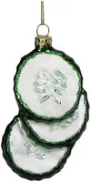 HD Collection glazen kerst ornament komkommer 10.5cm groen kopen?