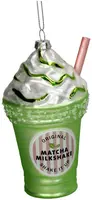 HD Collection glazen kerst ornament matcha milkshake 12.5cm groen kopen?