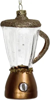 HD Collection glazen kerst ornament mixer 12.5cm goud