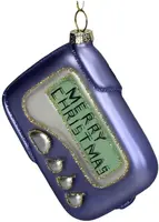HD Collection glazen kerst ornament pager 9cm blauw kopen?